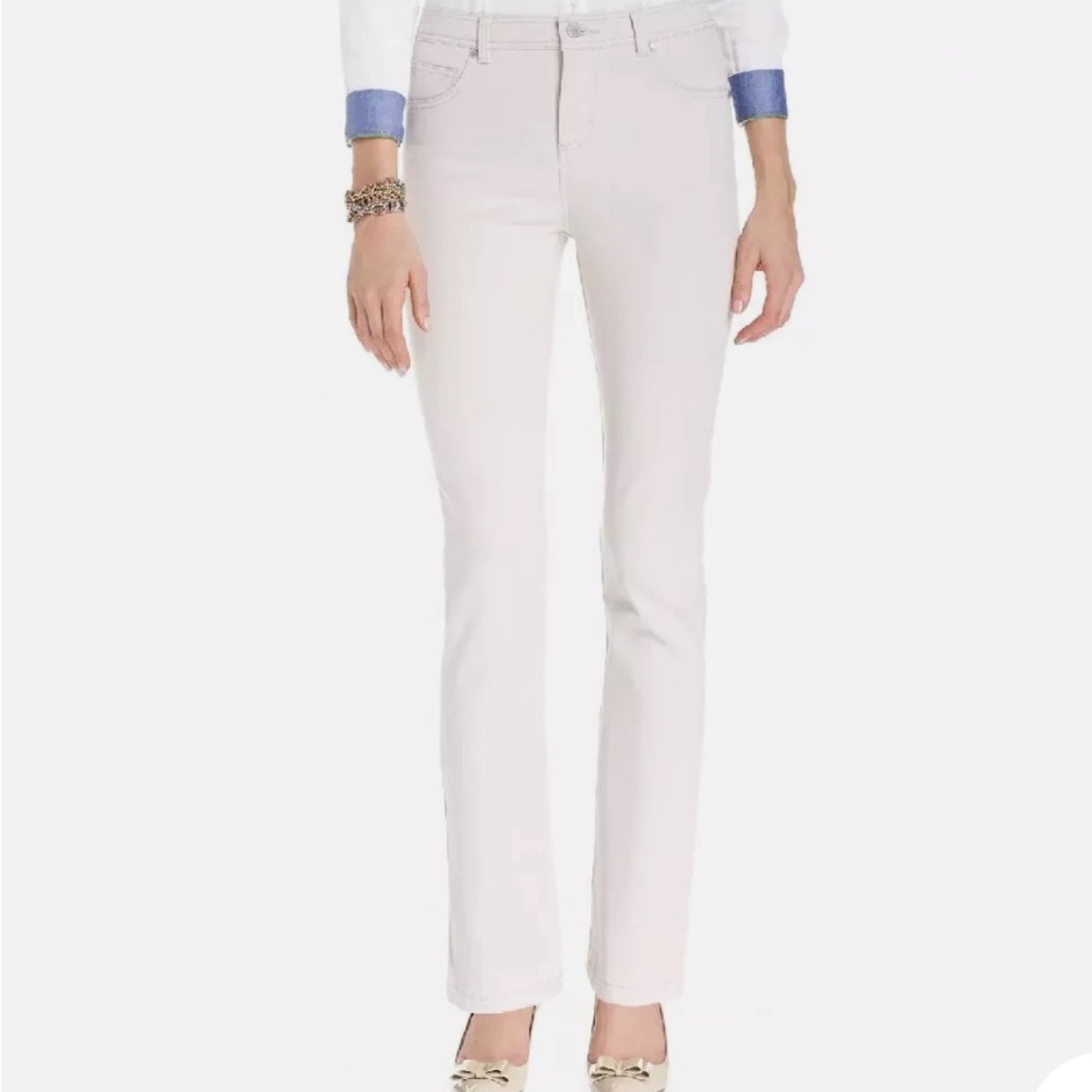 Charter club Lexington straight leg white jeans.16s